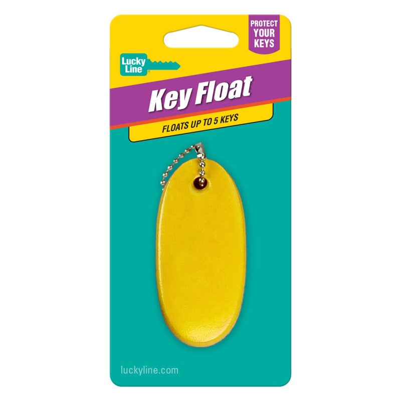Lucky Line Soft Key Float with Ball Chain Water Sports, Yellow (92801) - Image 4